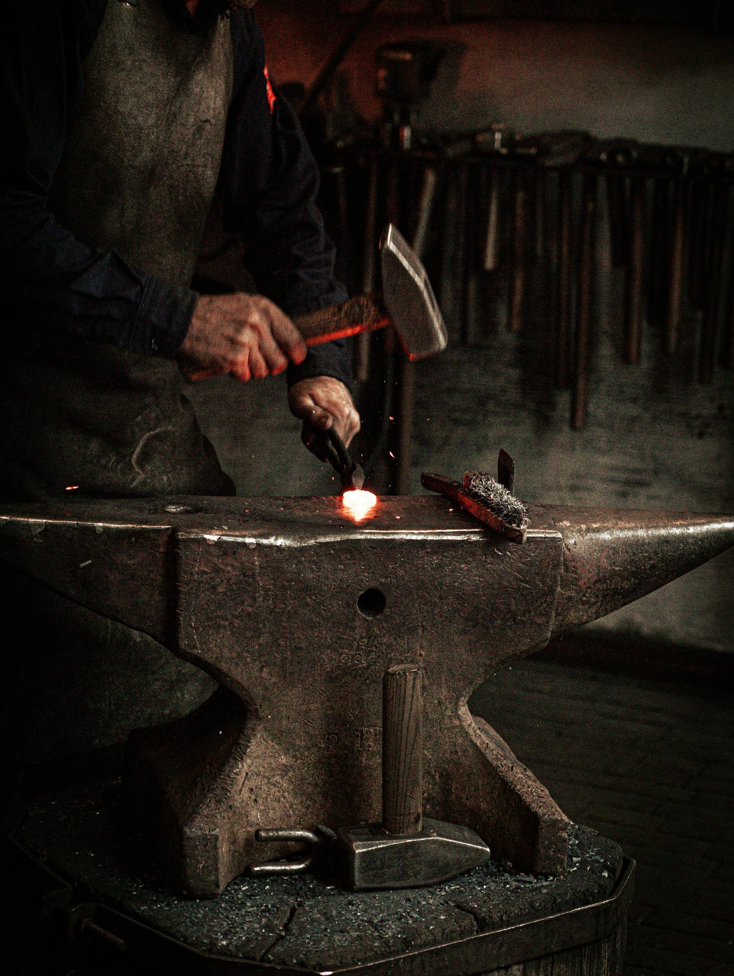 Hand-Forged Iron Candelabra